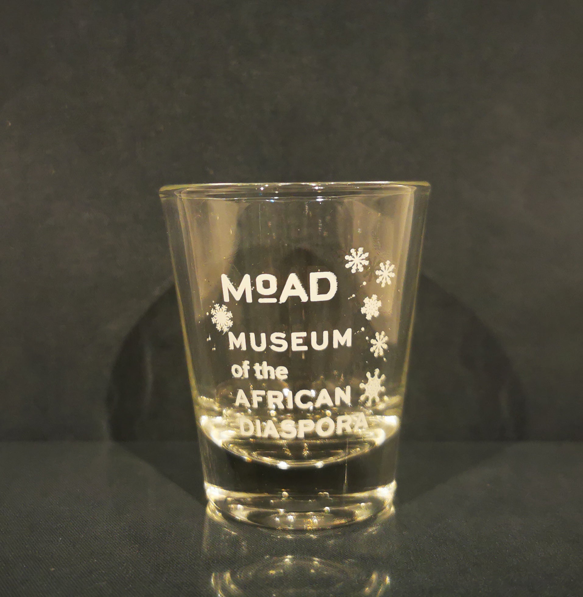 MoAD Snowflake Shot Glass