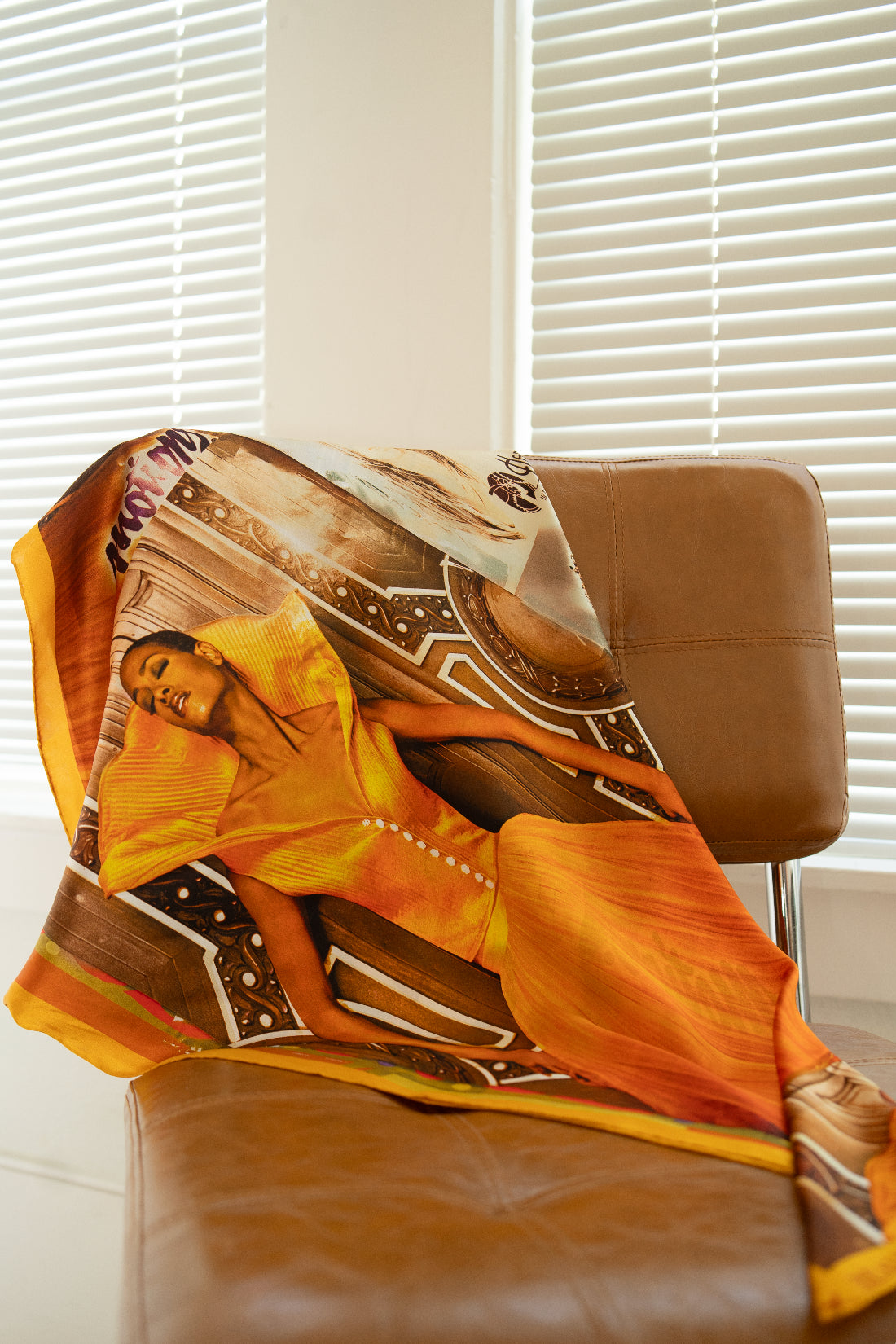 "Motions" Limited Edition Silk Scarf by Jasmine Ross