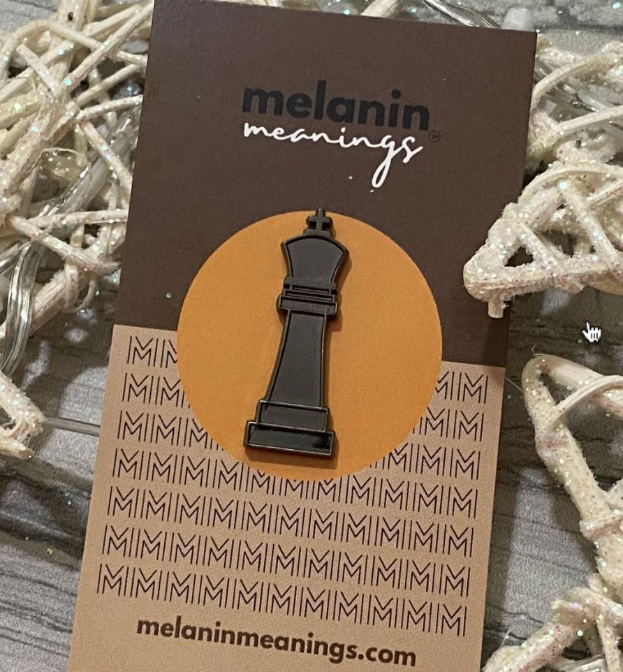 Melanin Meanings: Black King Enamel pin