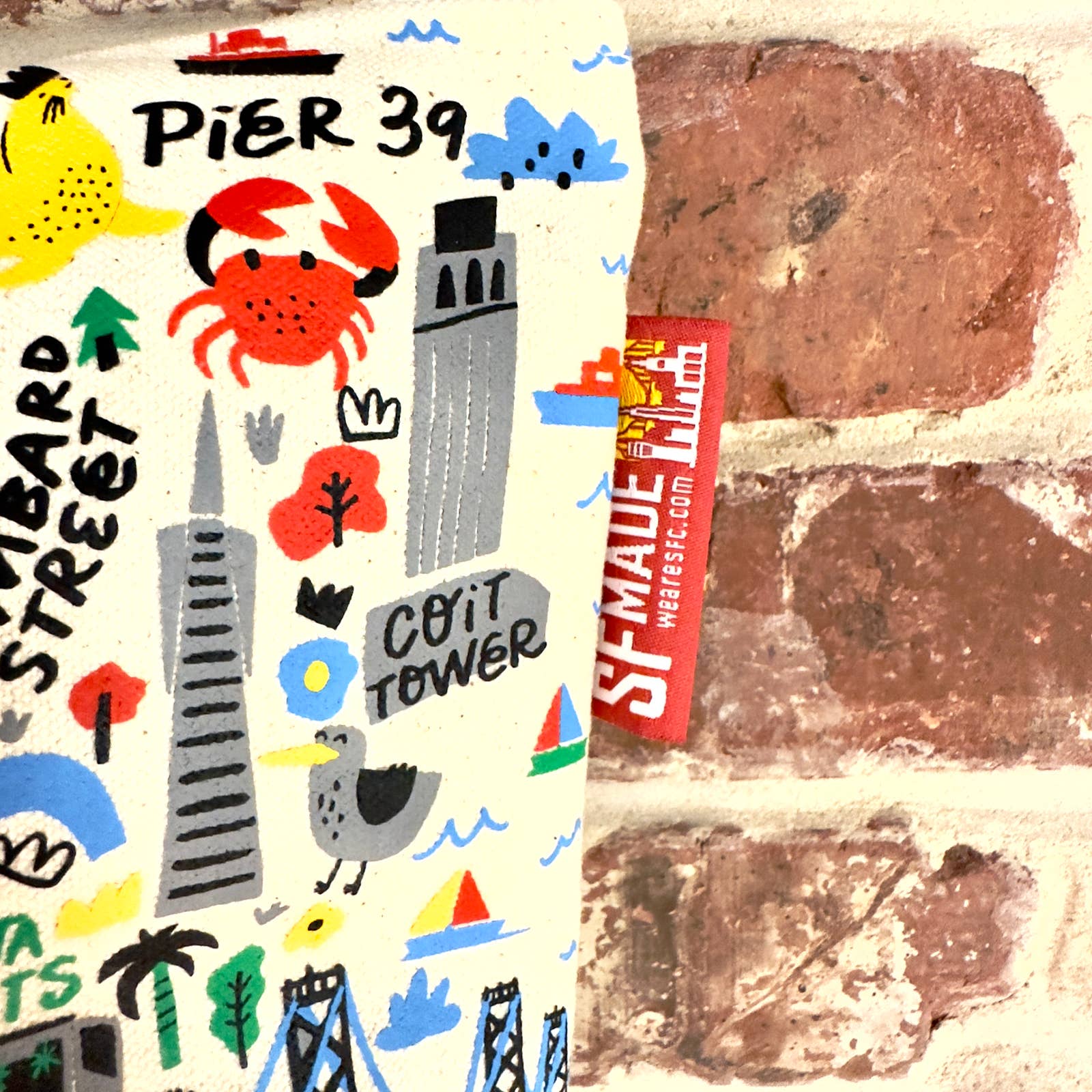 Cartoon Map Pouch